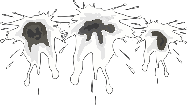 Illustration of bird dropping